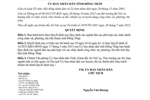 Quyết định 40/2015/QĐ-UBND ngành đào tạo phù hợp chức danh công chức xã thị trấn Đồng Tháp