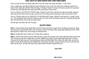 Quyết định 769/QĐ-UBND liên thông thủ tục hành chính khai sinh thường trú bảo hiểm y tế Điện Biên