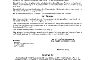 Quyết định 481/QĐ-UBDT thu thập thông tin về thực trạng kinh tế xã hội của 53 dân tộc thiểu số