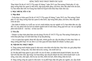 Kế hoạch 387/KH-UBND quản lý nhà nước khắc phục yếu kém thúc đẩy phát triển du lịch An Giang