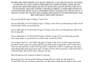 Thông tư 134/2015/TT-BTC hướng dẫn 11/2015/QĐ-TTg miễn giảm tiền sử dụng đất địa bàn khó khăn