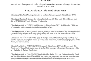 Quyết định 4269/QĐ-UBND xúc tiến đầu tư cho công nghiệp hỗ trợ Hồ Chí Minh năm 2015 2016