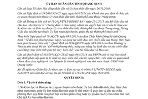 Quyết định 2546/2015/QĐ-UBND chức năng quyền hạn cơ cấu tổ chức sở giáo dục đào tạo Quảng Ninh