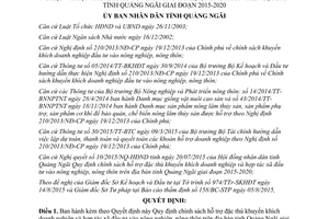 Quyết định 45/2015/QĐ-UBND hỗ trợ đặc thù doanh nghiệp hợp tác xã đầu tư nông nghiệp Quảng Ngãi