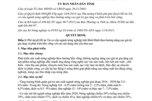 Quyết định 2683/QĐ-UBND 2015 phê duyệt Đề án Tái cơ cấu ngành nông nghiệp tỉnh Bình Định