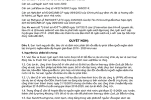 Nghị quyết 10/2015/NQ-HĐND tiêu chí định mức phân bổ vốn đầu tư phát triển ngân sách Hưng Yên