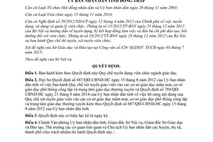 Quyết định 767/QĐ-UBND-HC 2015 Quy chế tuyển dụng viên chức ngành giáo dục tỉnh Đồng Tháp