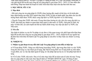 Kế hoạch 136/KH-UBND đổi mới công tác trợ giúp pháp lý Đồng Tháp 2015 2020