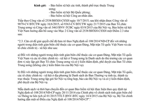 Công văn 3270/BHXH-CSXH chế độ hưu trí người trong diện tinh giản biên chế 2015
