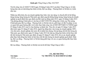 Công văn 3476/LĐTBXH-BHXH Tiền lương làm căn cứ tính đóng bảo hiểm xã hội 2015