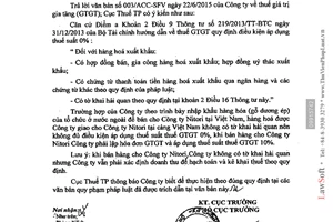 Công văn 6891/CT-TTHT thuế giá trị gia tăng hàng nhập khẩu bán lại trong nước Hồ Chí Minh