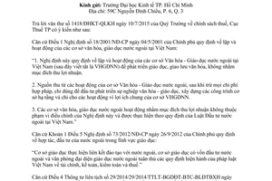 Công văn 6962/CT-TTHT chính sách thuế doanh thu từ hoạt động đào tạo liên kết quốc tế Hồ Chí Minh 2015