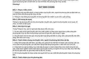 Thông tư 47/2015/TT-BGTVT trách nhiệm thuyền viên người lái định biên an toàn phương tiện thủy nội địa