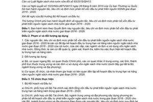 Quyết định 40/2015/QĐ-TTg nguyên tắc tiêu chí định mức phân bổ vốn đầu tư phát triển ngân sách