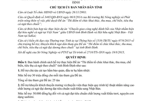 Quyết định 3174/QĐ-UBND tổ chức khai thác thu mua chế biến tiêu thụ cá ngừ theo chuỗi Bình Định