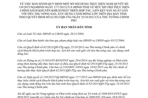 Quyết định 47/2015/QĐ-UBND hợp tác liên kết sản xuất tiêu thụ nông sản cánh đồng lớn Hà Tĩnh