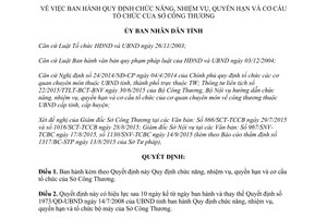 Quyết định 48/2015/QĐ-UBND chức năng nhiệm vụ quyền hạn cơ cấu tổ chức sở công thương Hà Tĩnh