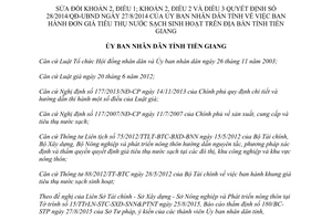 Quyết định 34/2015/QĐ-UBND đơn giá tiêu thụ nước sạch sinh hoạt Tiền Giang