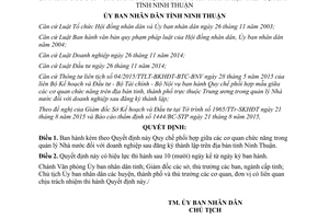 Quyết định 68/2015/QĐ-UBND quản lý nhà nước doanh nghiệp sau đăng ký thành lập Ninh Thuận