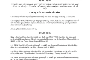 Quyết định 1916/QĐ-UBND thủ tục hành chính cơ chế một cửa liên thông Thừa Thiên Huế 2015