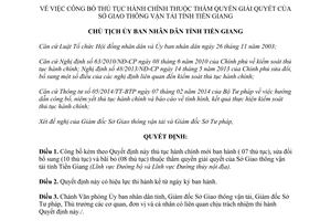 Quyết định 2547/QĐ-UBND thủ tục hành chính thuộc thẩm quyền sở giao thông vận tảiTiền Giang 2015