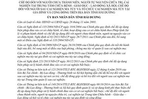 Quyết định 17/2015/QĐ-UBND biện pháp xử lý hành chính đưa vào cơ sở cai nghiện bắt buộc Hải Dương