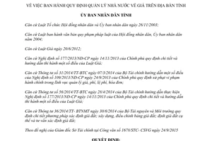 Quyết định 28/2015/QĐ-UBND Quy định quản lý nhà nước về giá Gia Lai