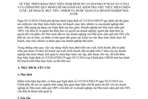 Kế hoạch 4431/KH-UBND thực hiện 115/2014/NĐ-CP doanh nghiệp nhà nước Quảng Ngãi 2015