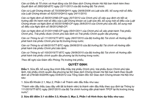 Quyết định 576/QĐ-SGDHN Đấu thầu trái phiếu chính phủ