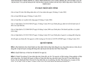 Quyết định 1753/QĐ-UBND đăng ký dự án nhu cầu sử dụng đất lập kế hoạch sử dụng đất Thừa Thiên Huế