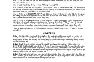 Quyết định 20/2015/QĐ-UBND quản lý xe thô sơ gắn máy vận chuyển hàng hóa hành khách Bến Tre