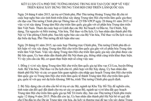 Thông báo 307/TB-VPCP năm 2015 xây dựng trung tâm hội chợ triển lãm quốc gia