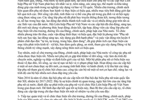 Chỉ thị 48-CT/TW lãnh đạo đại hội đại biểu phụ nữ toàn quốc lần thứ XII 2015