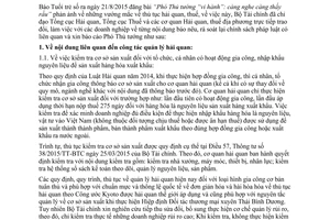 Công văn 12439/BTC-VP trả lời vướng mắc thủ tục hải quan thuế