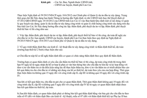 Công văn 1573/SXD-QLN công tác lập thẩm định phê duyệt dự án đầu tư xây dựng công trình Lào Cai 2016