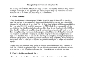 Công văn 1862/TY-TC các loại phí lệ phí hiệp hội chăn nuôi đông nam bộ
