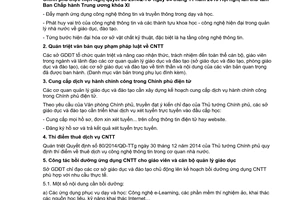 Công văn 4983/BGDĐT-CNTT thực hiện nhiệm vụ công nghệ thông tin năm học 2015 2016