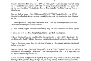 Công văn 4005/TCT-CS kê khai khấu trừ thuế giá trị gia tăng khoản chi phúc lợi cho người lao động