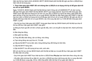 Công văn 2118/BHXH-PT giao dịch hồ sơ điện tử thủ tục hành chính cơ quan bảo hiểm đơn vị sử dụng lao động Hà Nội