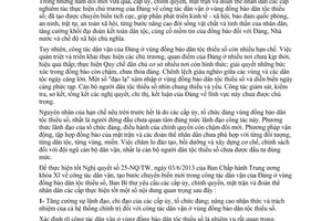 Chỉ thị 49-CT/TW tăng cường đổi mới công tác dân vận của Đảng ở vùng đồng bào dân tộc thiểu số 2015