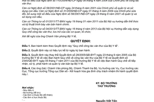 Quyết định 4345/QĐ-BYT quy chế công tác văn thư 2015