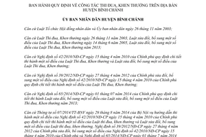 Quyết định 08/2015/QĐ-UBND công tác thi đua khen thưởng huyện Bình Chánh Hồ Chí Minh