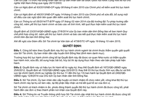 Quyết định 3278/QĐ-UBND công bố thủ tục hành chính ngành tài chính Đồng Nai