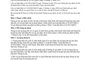 Thông tư 10/2015/TT-BKHĐT kế hoạch lựa chọn nhà thầu