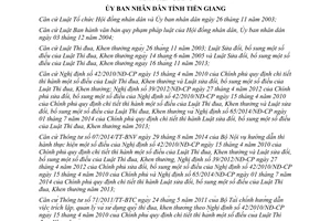 Quyết định 37/2015/QĐ-UBND công tác thi đua khen thưởng trên địa bàn Tiền Giang