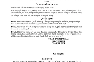 Quyết định 3828/QĐ-UBND phổ biến nâng cao nhận thức trách nhiệm an toàn thông tin Bình Định 2015