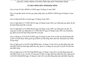 Quyết định 29/2015/QĐ-UBND mức thu phí tham quan danh lam thắng cảnh di tích lịch sử công trình văn hóa Đắk Nông