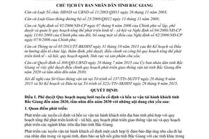 Quyết định 1953/QĐ-UBND Quy hoạch mạng lưới tuyến cố định bến xe vận tải hành khách Bắc Giang 2015