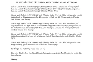 Thông tư 06/2015/TT-BXD hướng dẫn công tác thi đua khen thưởng ngành xây dựng