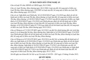 Quyết định 64/2015/QĐ-UBND công tác thi đua khen thưởng Nghệ An